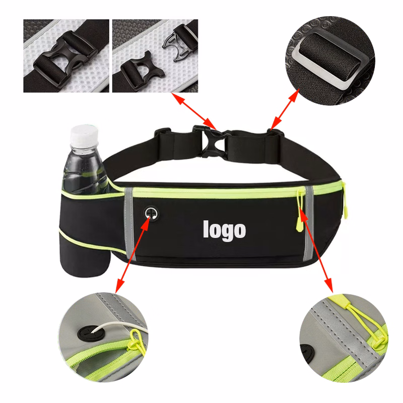 Sports Waist Bag With Water Bottle