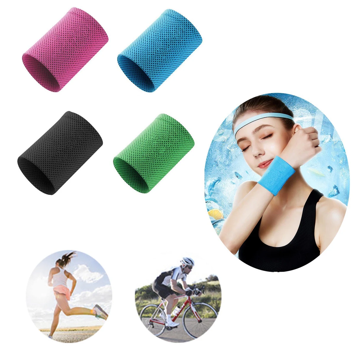 Elastic Cooling Sports Wristbands 1