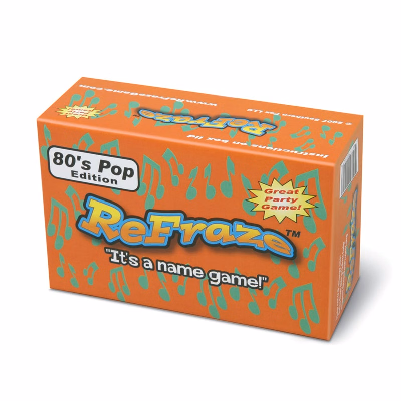Re-Fraze Card Game - 80's Pop Edition Ages 8+