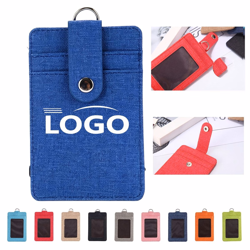 PU Leather Badge Holder Exhibition Card