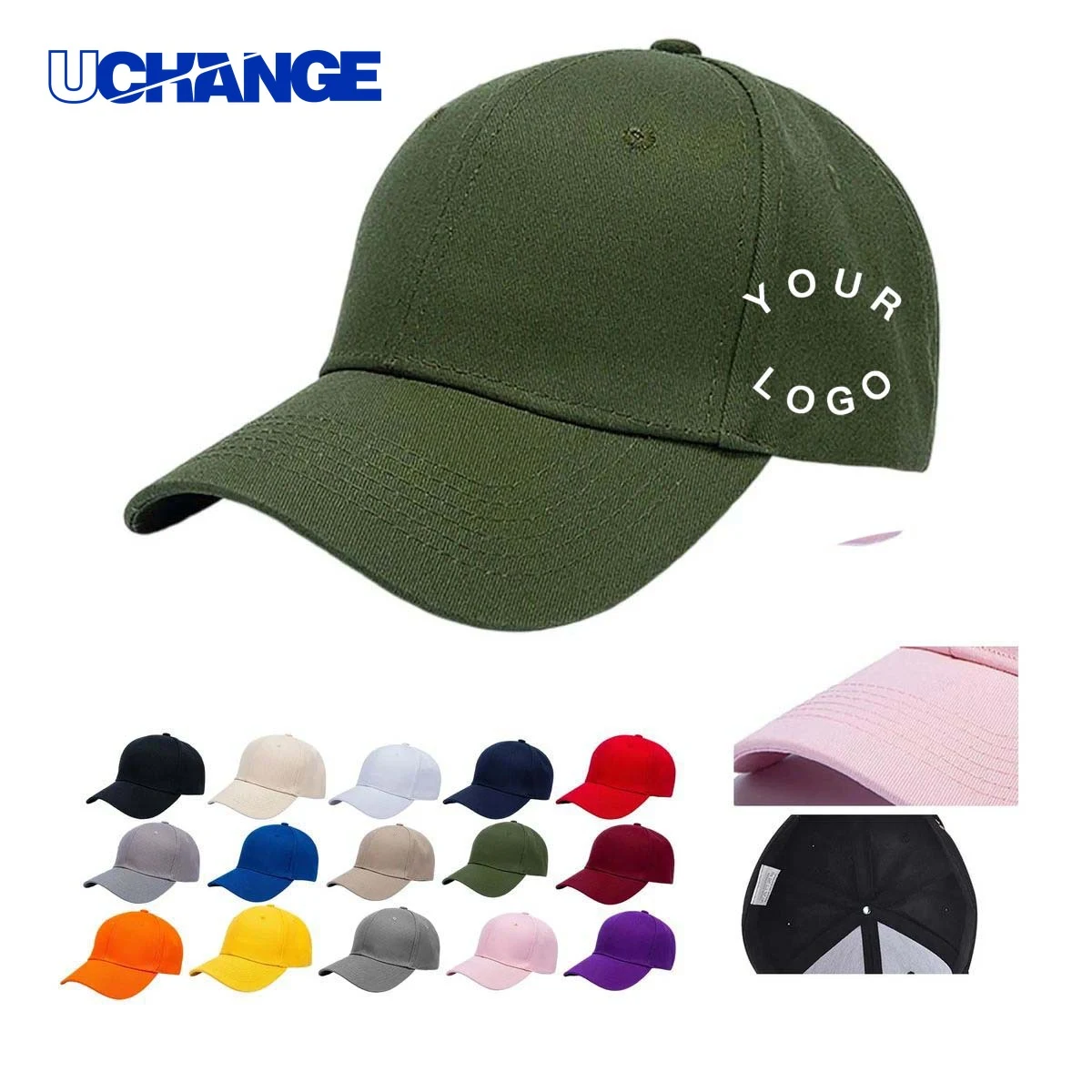 Adjustable Sport Hat Headwear Comfortable Cotton Blend for Daily Wear 1