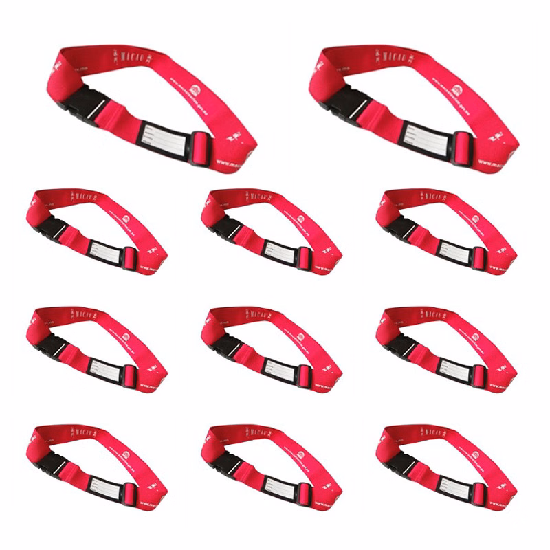 Polyester Luggage Belt/ Travel Strap With Label