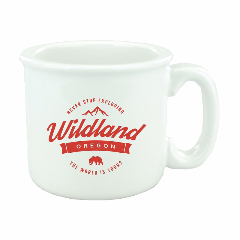 15 oz. Solid White Campfire Mug