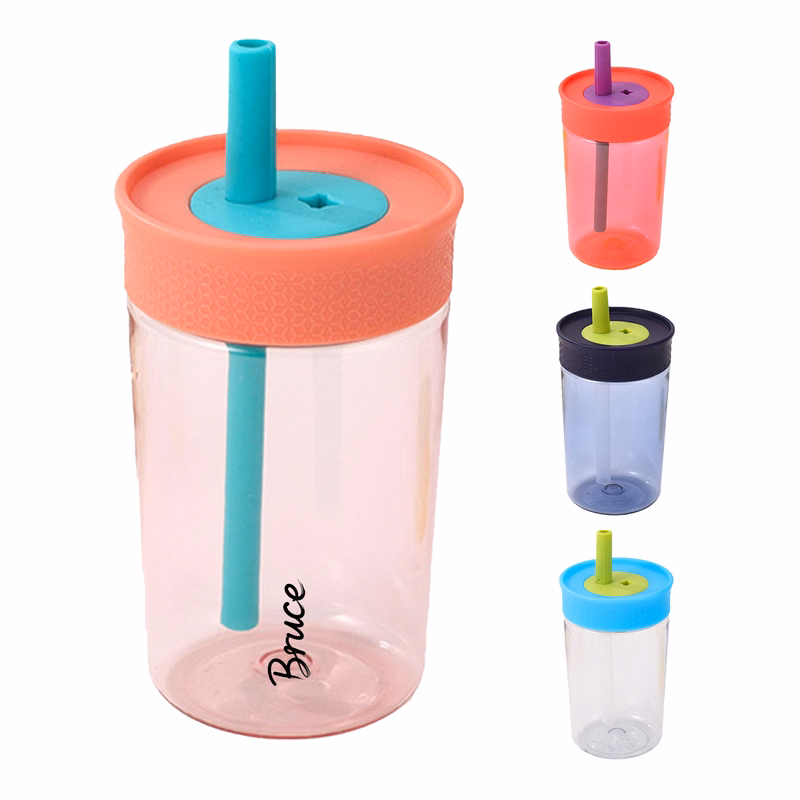 15 Oz Kids Plastic Spill Proof Straw Tumbler