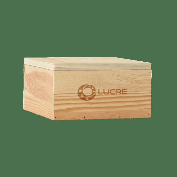 8" x 8" x 3.5" Large Square Wooden Box 1
