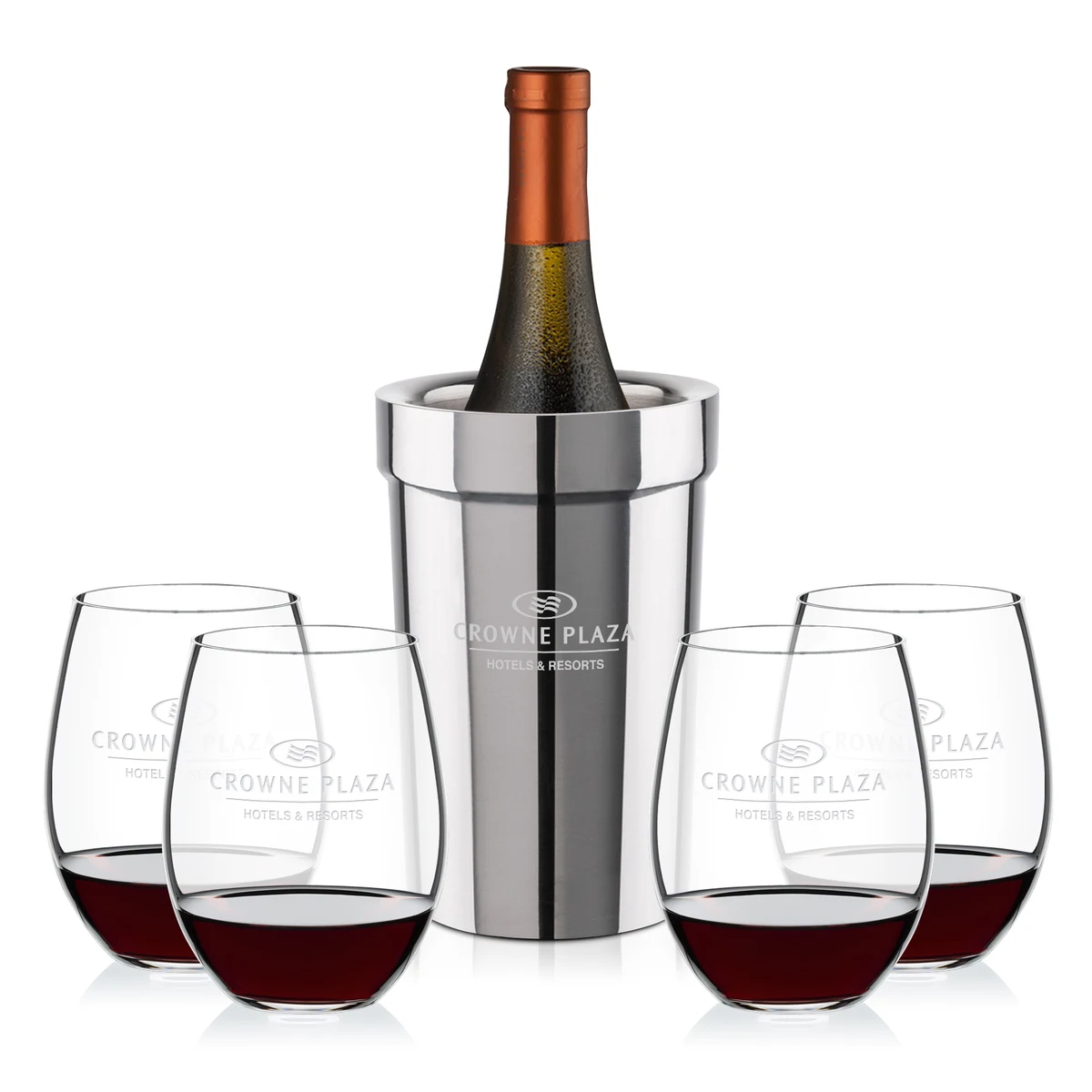 Milano Wine Cooler & RIEDEL Stemless Wine Set 1