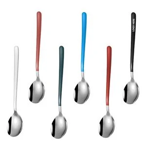 8.26 Inch Dual Color Silver Spoon 1