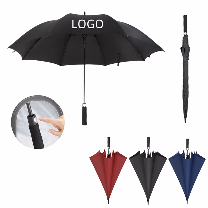 Large Straight Long Handled Automatic Golf Umbrella