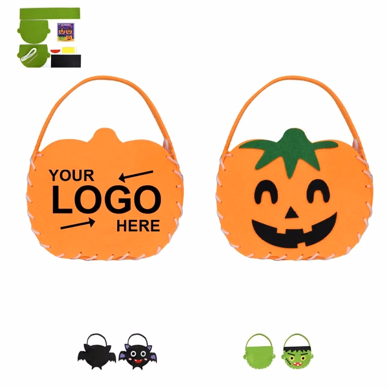 Felt Pumpkin Handheld Gift Bag