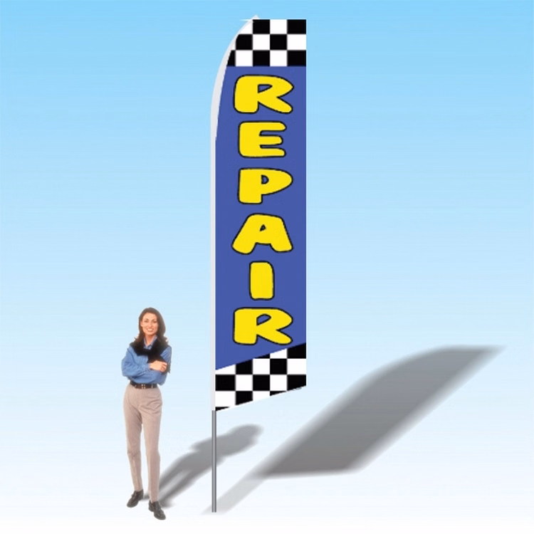 15FT Repair Advertising Banner Flag