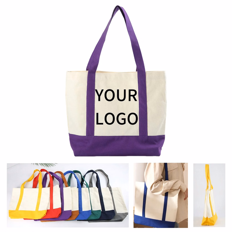 Canvas Tote with Pocket