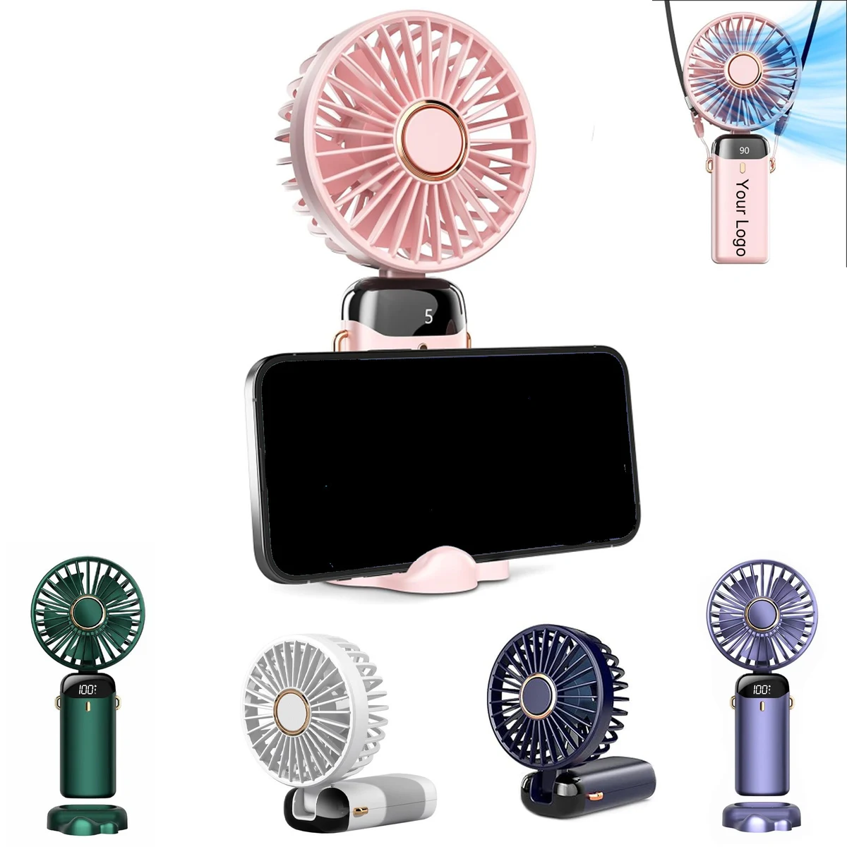 Rechargeable Mini Portable Handheld Fan 2400mAh 1
