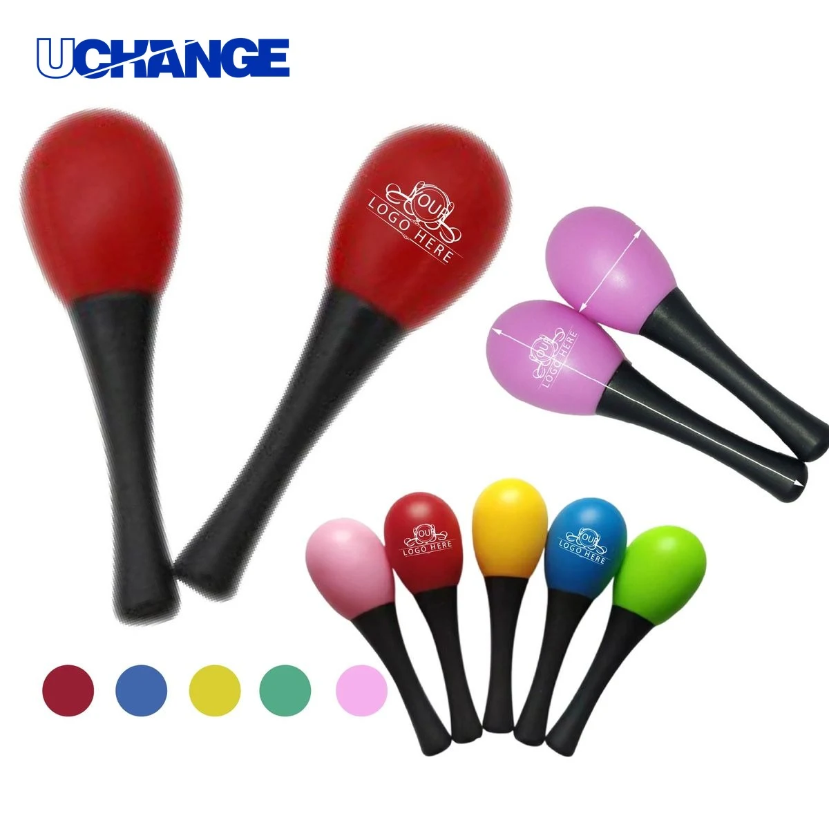 Plastic Egg Maraca Musical Instrument Toy 1