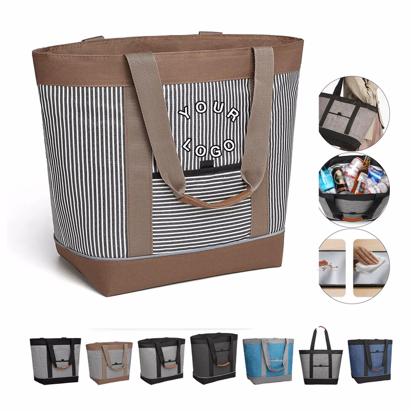 Large Cooler Tote For Food And Drink Storage