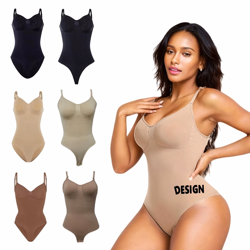 Seamless Shapewear Bodysuit Tummy Control Butt Lifting