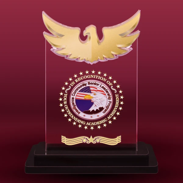 Eagle Acrylic Coin Display On Base 1