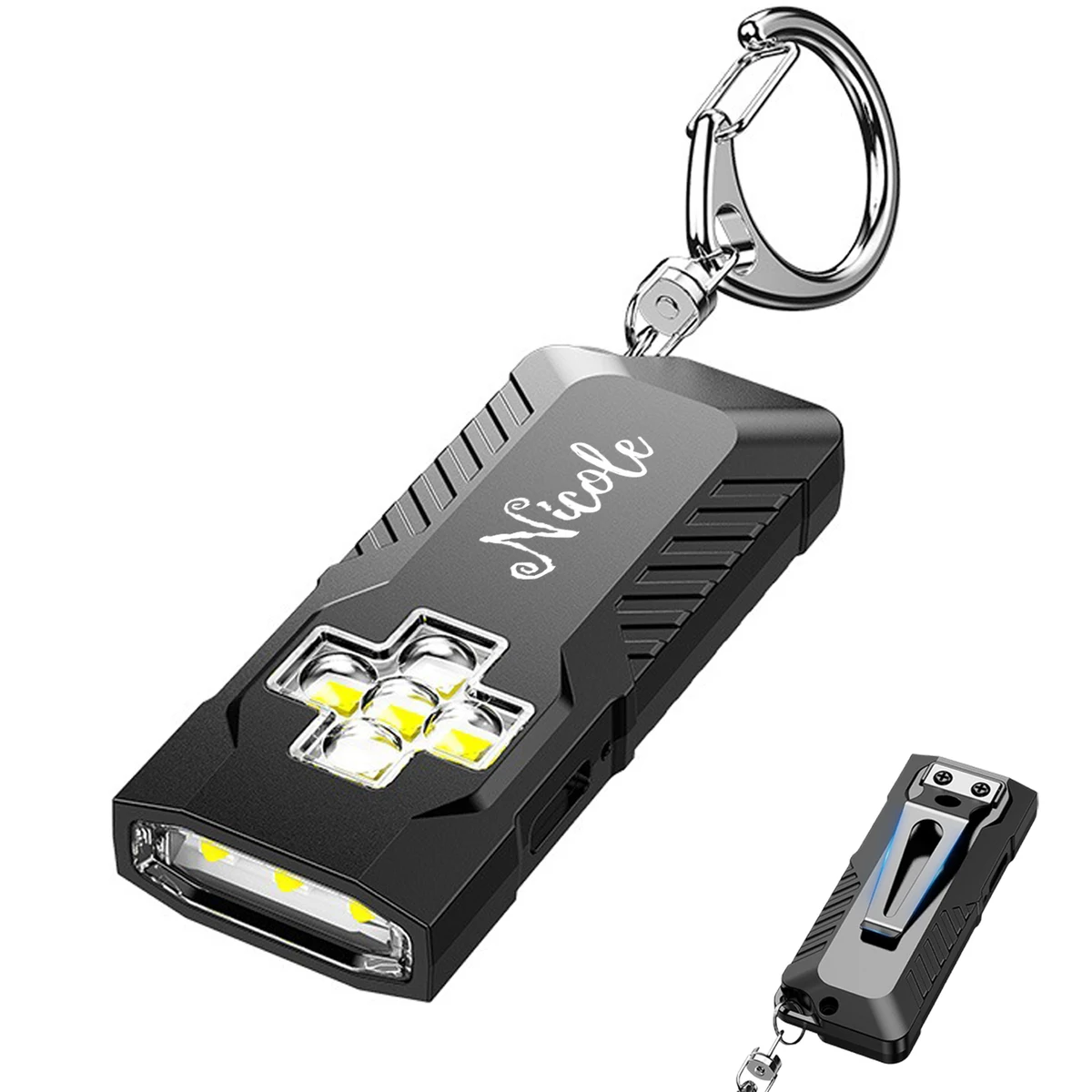 Mini USB Rechargeable Bright Keychain Work Light 1