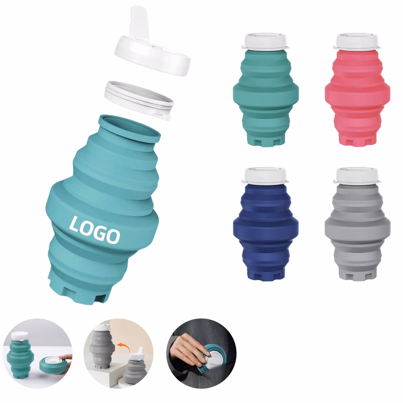 18oz Double-Fold Silicone Water Cup
