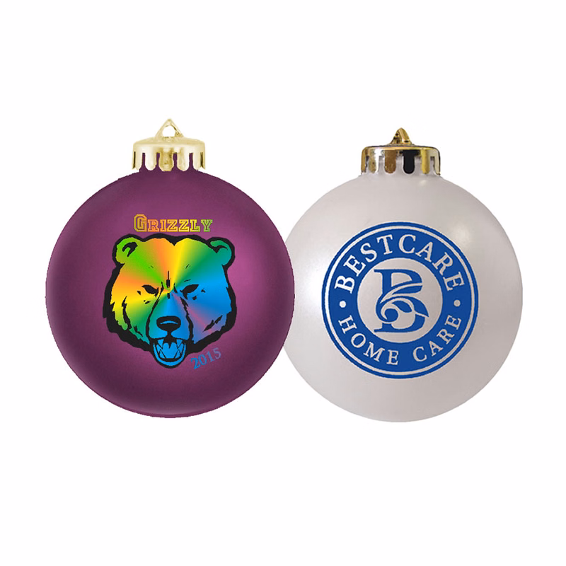 Round Satin Finish Shatterproof Ornaments