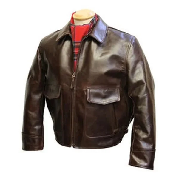 Custom Fashion Motorcycle Cropped Leather Jacket 1