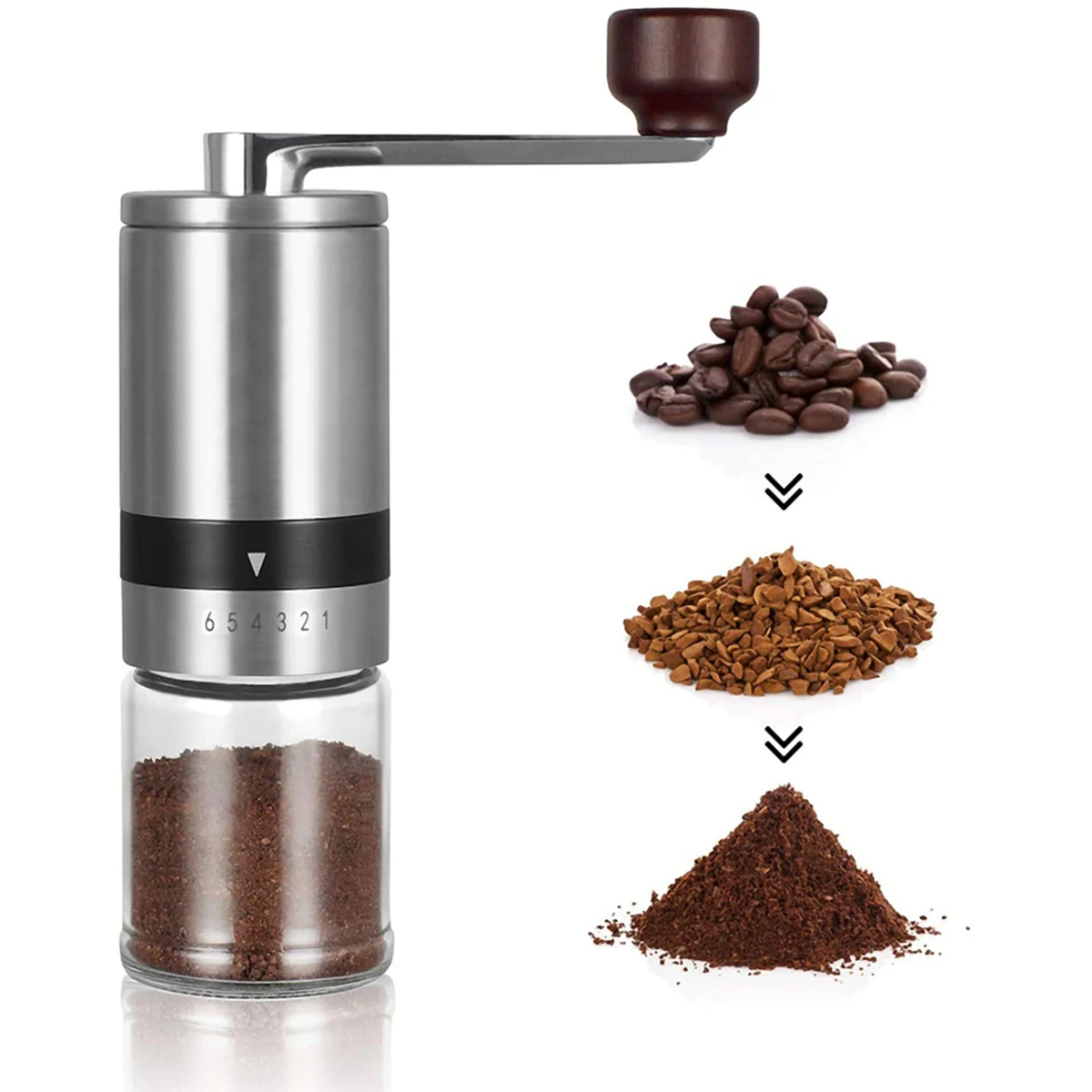 Manual Stainless Steel Coffee Grinder 1