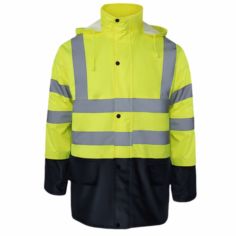Reflective High-Visibility Waterproof Safety Coat