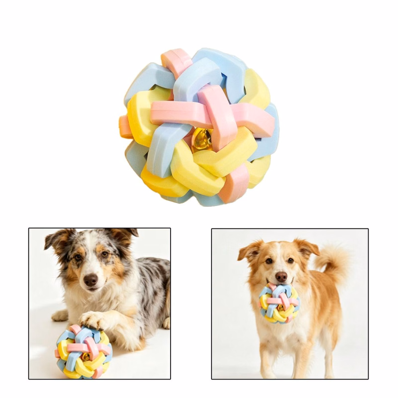 Bell Inserted Dental Grinding Pet Ball