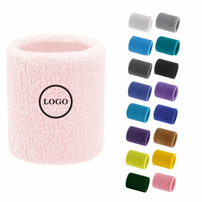 Absorbent Terry Cotton Athletic Sweat Wristband