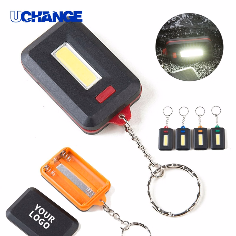 Mini COB LED Keychain Light Tool with Multi Mode Output