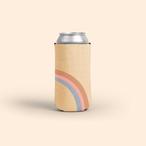 16 OZ ENERGY DRINK KOLDER KADDY - BURLAP NEOPRENE