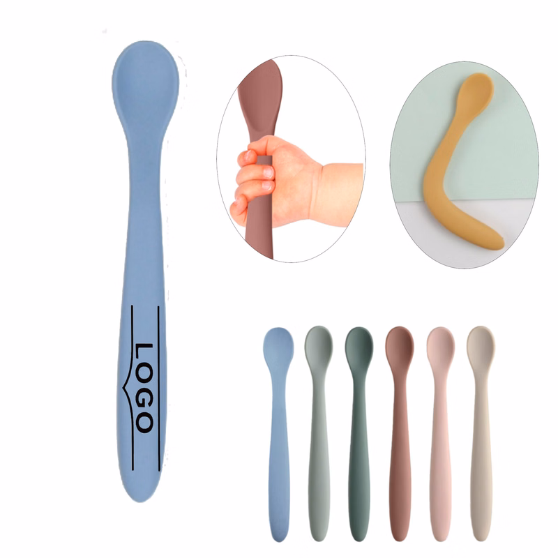 Infant Feeding Silicone Spoon