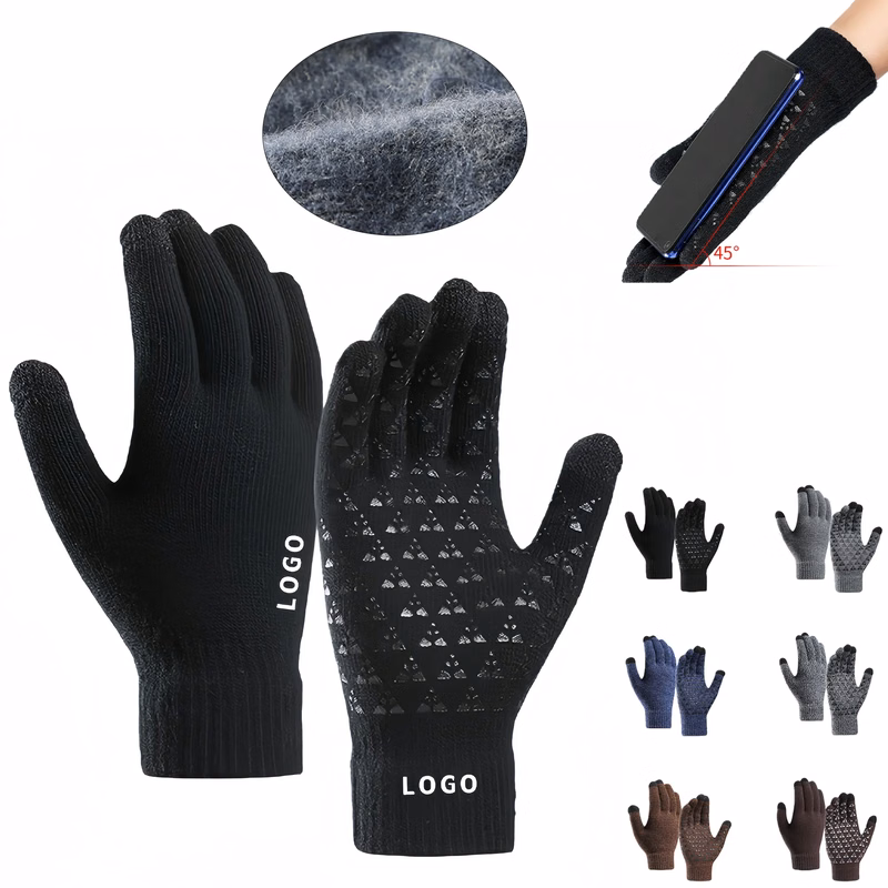 Touchscreen Acrylic Fleece Winter Gloves