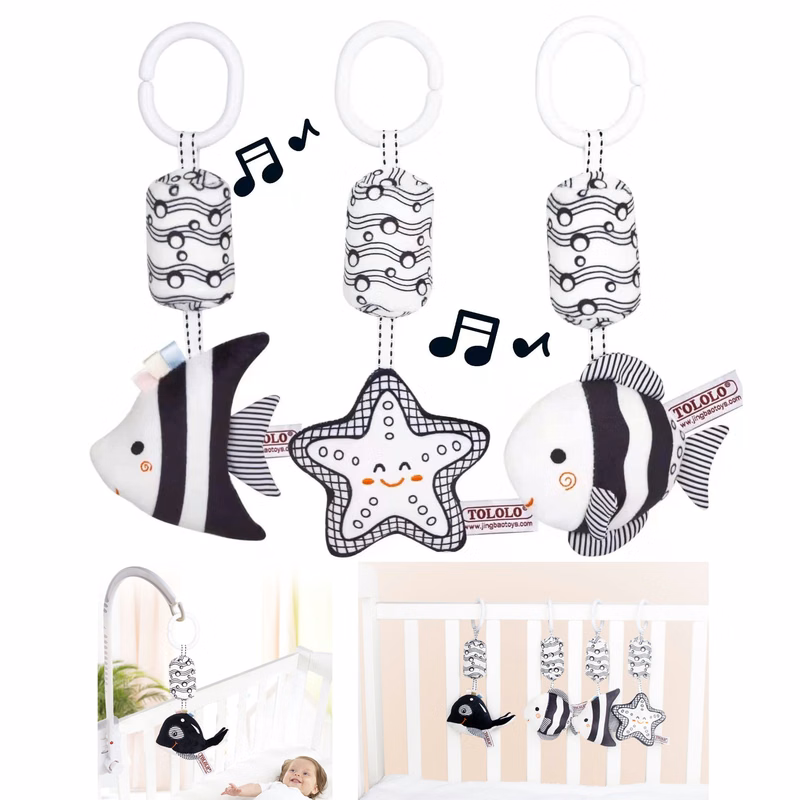 Baby Stroller Toy with Hanging Rattles