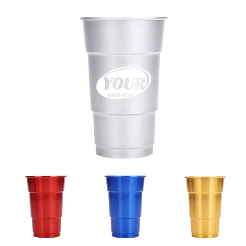 16 Oz Outdoor Reusable Aluminum Drinking Cup 1