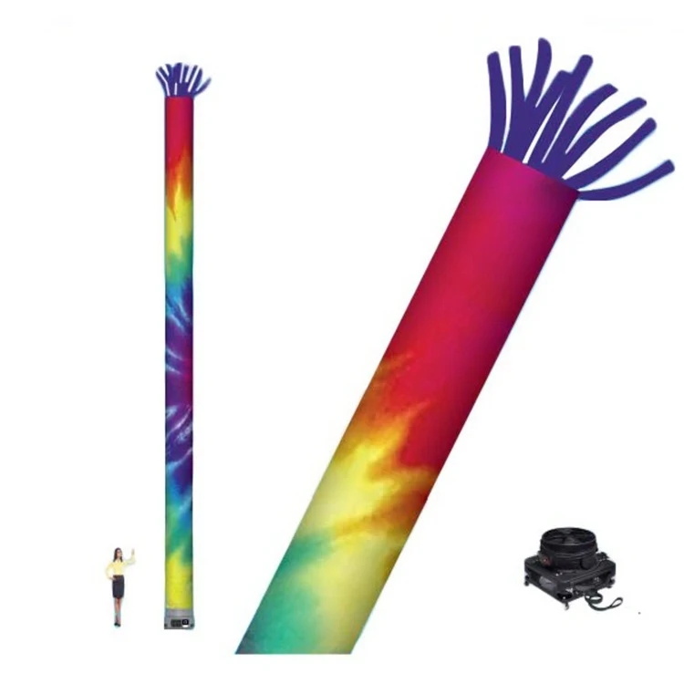 35 ft Straight Wind Wavers Fabric with 18" Fan 1