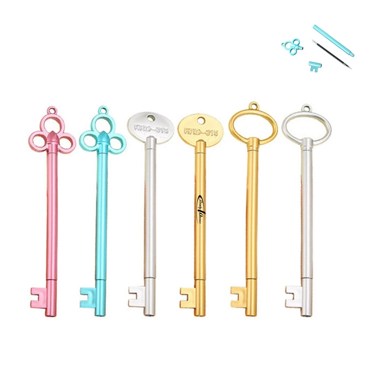 Unique Shaped Plastic Ballpoint Pen With Metallic Finish 1