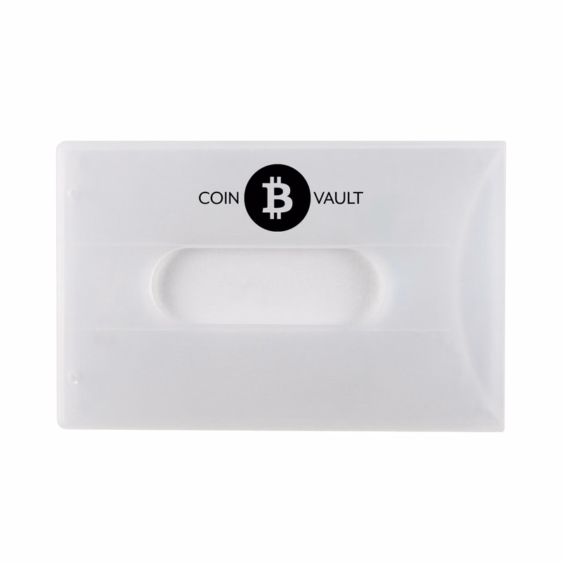 3.63" W x 2.31" H - Multi-Directional Rigid Card Holder (1 Color Imprint)