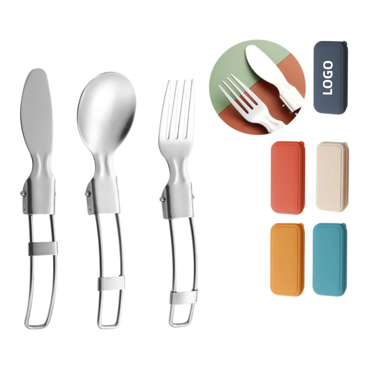 Foldable Knife Fork Spoon Set 1