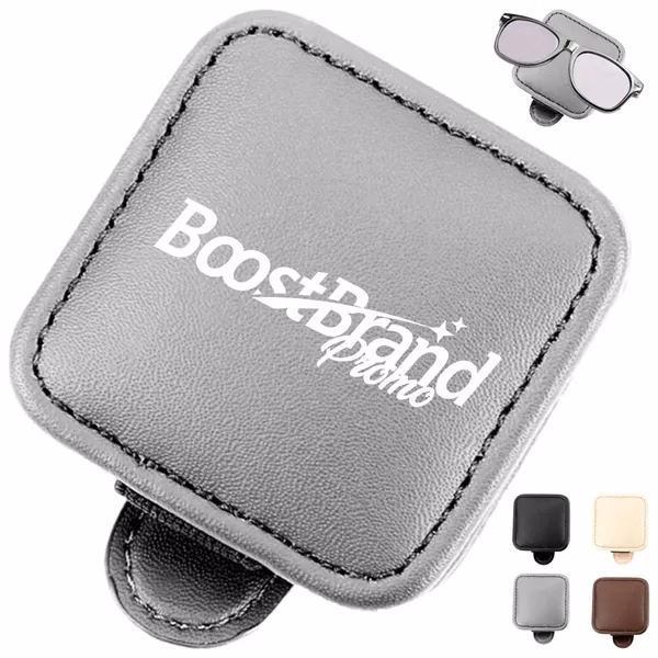 Custom Universal Visor Eyeglasses Clip with Soft Grip — Driver Safety Gift