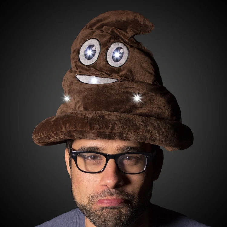 LED Poop Emojicon Hat 1