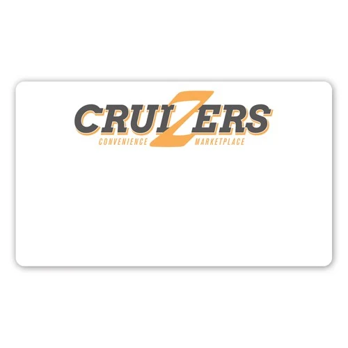 UV Printed Poly Name Badge/Tag w/ Pin Fastener (2.625"X4.5") Rectangle 1
