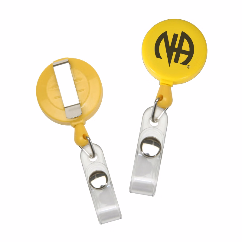 Clearance Item! Round Retractable Badge Reel Coil Badge Clip
