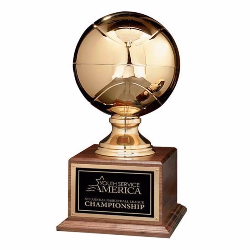 Basketball Award on Walnut