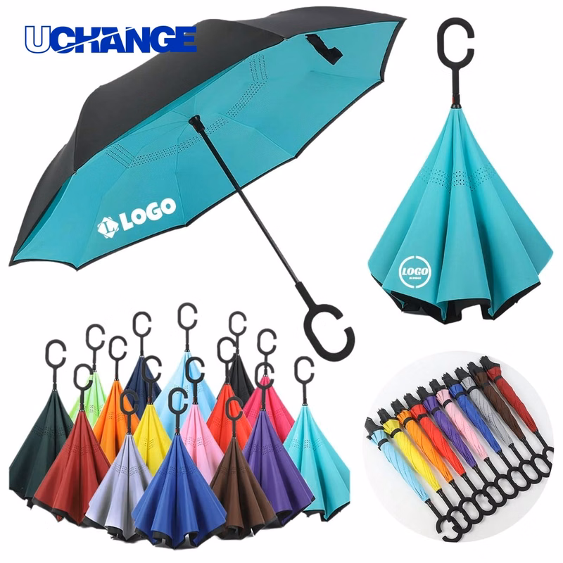 C Shaped Auto Reverse Umbrella for Cars
