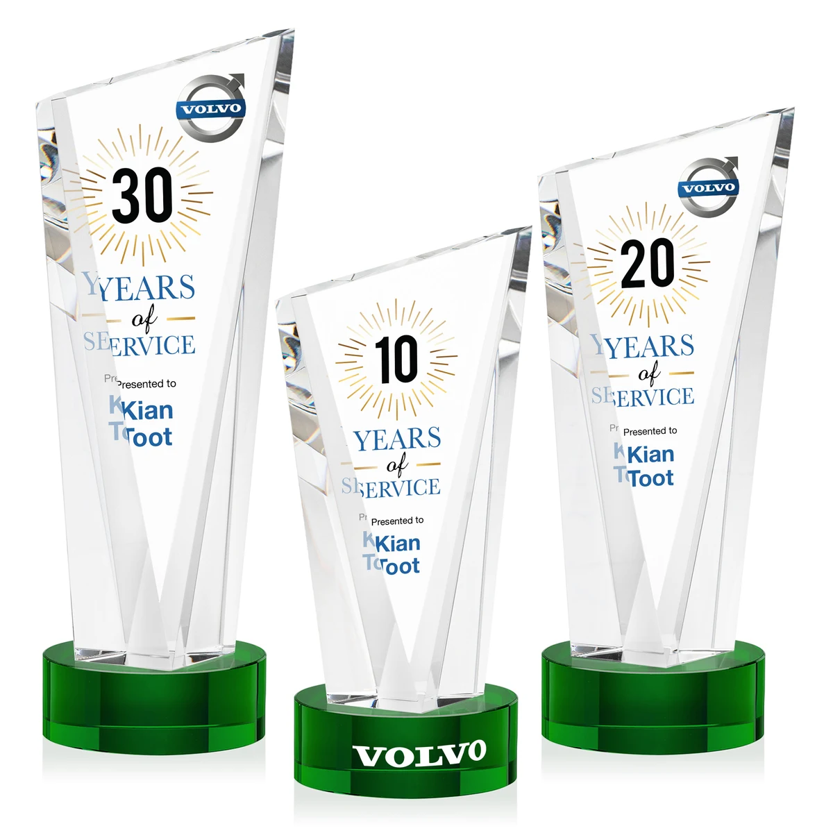 Plymouth VividPrint™ Award on Stanrich Base - Green 1