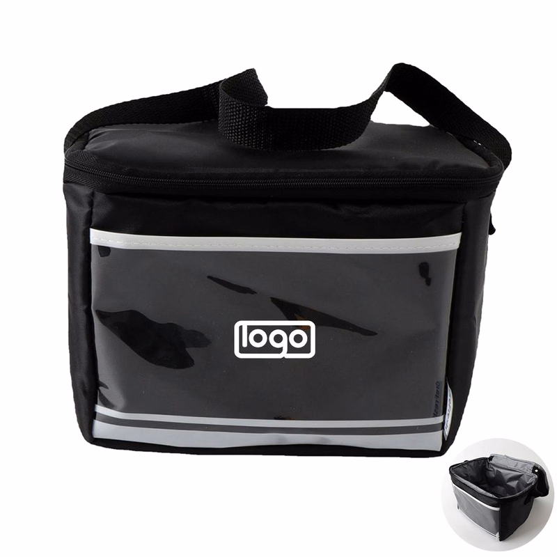 5L Oxford Insulated Food Delivery Bag w/ Shoulder Strap