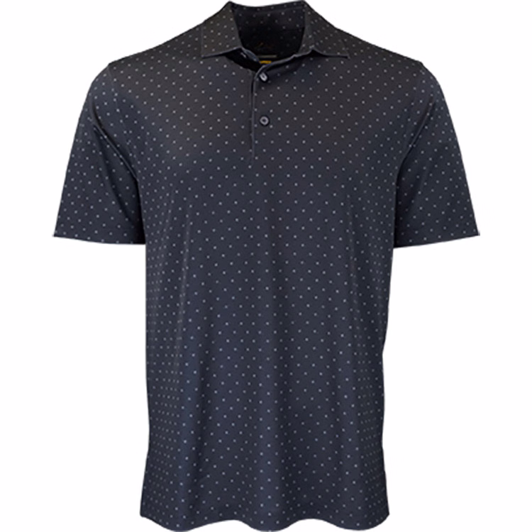 Greg Norman Micro Pique Spinner Print Polo