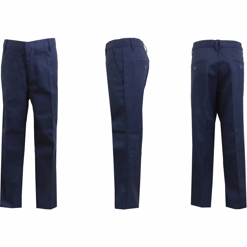 Boys' Uniform Pants - Size 10 Navy Flat Front