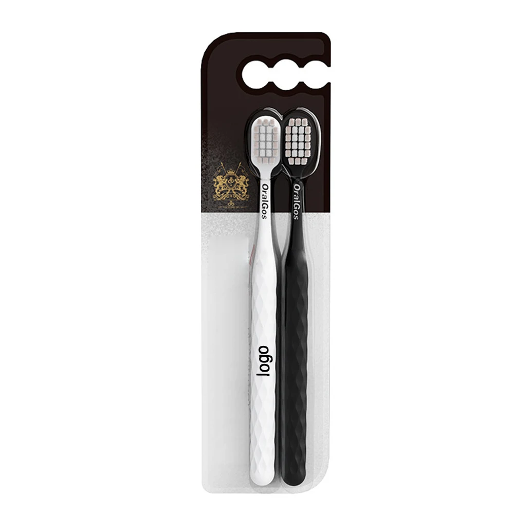Elegant Duo Soft Bristle Toothbrush Set - Wide Head for Superior Gum Care 1