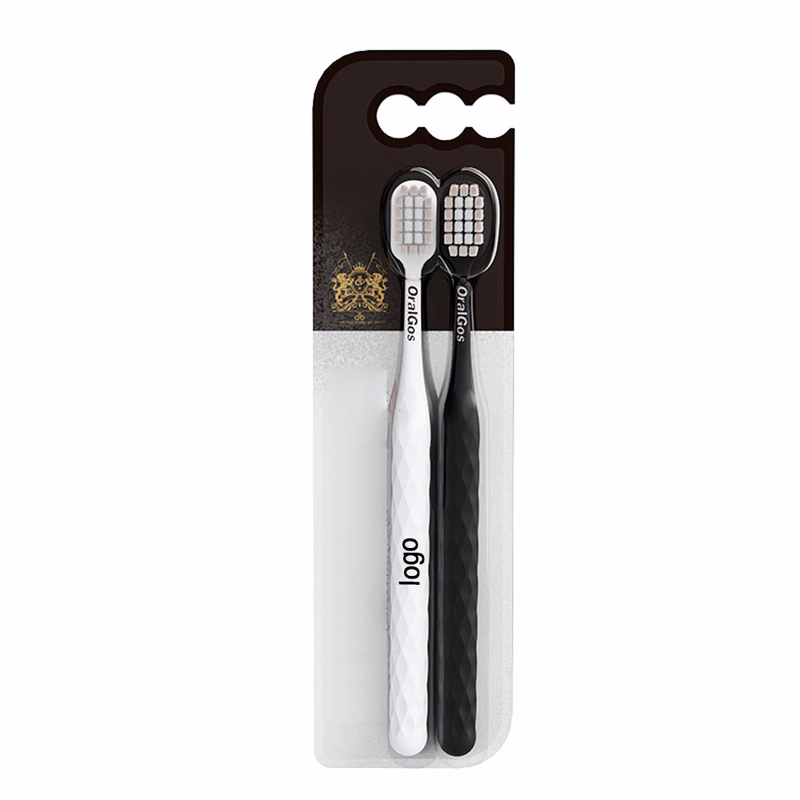 Elegant Duo Soft Bristle Toothbrush Set - Wide Head for Superior Gum Care